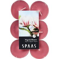 48x Maxi geurtheelichtjes Magnolia Blossom/roze 10 branduren - thumbnail