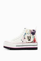 Hoge sneakers met plateauzool en Mickey Mouse - WHITE - 38 - thumbnail