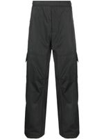 Moncler pantalon cargo en coton à patch logo - Noir - thumbnail