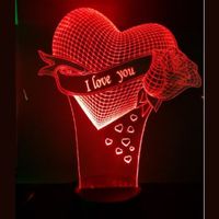 3D LED LAMP - HART MET ROOS