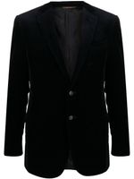 Canali single-breasted velvet dinner jacket - Bleu