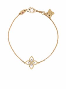 Roberto Coin bracelet Princess Flower en or jaune 18ct orné de diamants