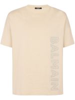 Balmain t-shirt en coton à logo embossé - Tons neutres - thumbnail