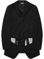 Black Comme Des Garçons blazer à détails de découpes - Noir