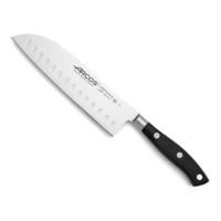Santoku-mes Arcos serie riviera Zwart Staal Polyoxymethyleen 18 cm
