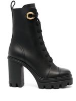 Giuseppe Zanotti bottines Cubalibre en cuir - Noir - thumbnail