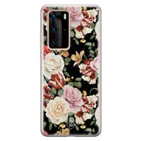 Huawei P40 Pro siliconen hoesje - Flowerpower