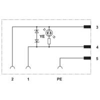 Phoenix Contact SAC-3P-MR/B-1L-Z SCO 1458554 Inhoud: 1 stuk(s)