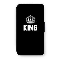 King zwart: iPhone X Flip Hoesje - thumbnail