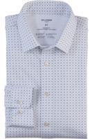 OLYMP Luxor 24/Seven Modern Fit Jersey shirt blauw, Motief - thumbnail