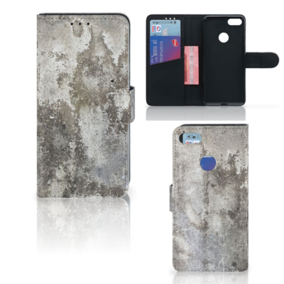 Motorola Moto E6 Play Bookcase Beton Print