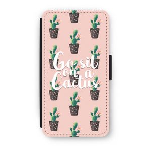 Cactus quote: iPhone X Flip Hoesje