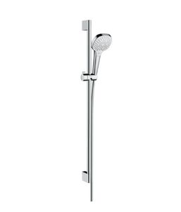 Hansgrohe Croma Select E doucheset waterbesparend met 3 standen handdouche en glijstang 90cm chroom