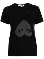 Comme Des Garçons Play t-shirt à logo imprimé - Noir