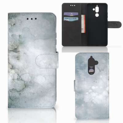 Hoesje Nokia 7 Plus Painting Grey