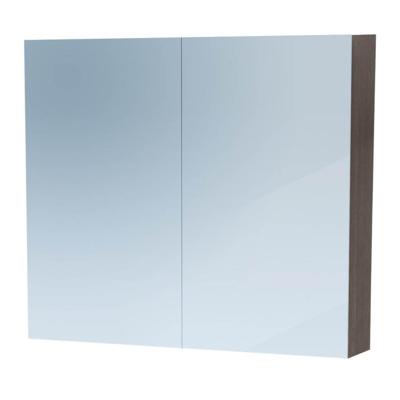 Sanituba Spiegelkast Dual 80cm Antraciet Eiken