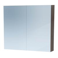 Sanituba Spiegelkast Dual 80cm Antraciet Eiken