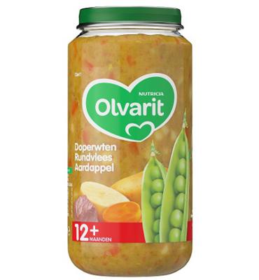 Olvarit Olvarit Doperwten Rundvlees Aardappels 12m11 (250g) Olvarit Olvarit Doperwten Rundvlees Aardappels 12m11 (250g)