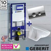 Complete Toiletset met geberit UP 100 wit standaard Delta 21...