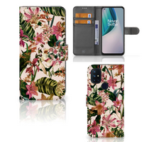 OnePlus Nord N10 Hoesje Flowers - thumbnail