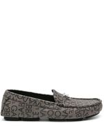 Dolce & Gabbana mocassins à plaque logo - Gris - thumbnail