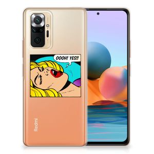 Xiaomi Redmi Note 10 Pro Silicone Back Cover Popart Oh Yes