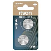 ITSON CR2032 lithium-knoopcellen, 3 V, 2 stuks, aanbevolen voor AirTag, autosleutels, horloges en hartslagmeter