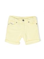 Diesel Kids short à patch logo - Jaune