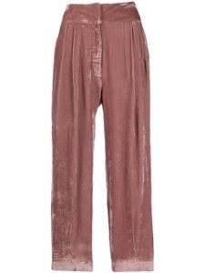 Fabiana Filippi pantalon droit à design plissé - Rose