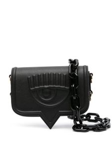 Chiara Ferragni petit sac à bandoulière à motif Eyelike - Noir