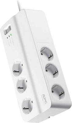 APC by Schneider Electric PM6-GR Overspanningsveilige stekkerdoos 6-voudig Wit Randaarde stekker 1 stuk(s) APC by Schneider Electric PM6-GR Overspanningsveilige stekkerdoos 6-voudig Wit Randaarde stekker 1 stuk(s)