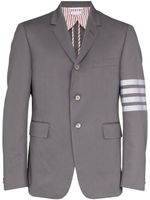 Thom Browne blazer Engineered à détail 4 bandes signature - Gris