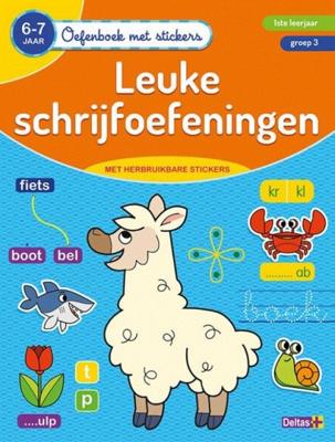Deltas oefenboek met stickers - leuke schrijfoefeningen 6-7 j. Deltas oefenboek met stickers - leuke schrijfoefeningen 6-7 j.