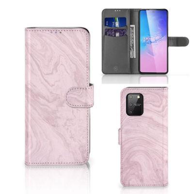 Samsung S10 Lite Bookcase Marble Pink - Origineel Cadeau Vriendin Samsung S10 Lite Bookcase Marble Pink - Origineel Cadeau Vriendin