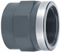 Aquaforte PVC Schroefbus 20x½" met RVS Ring - Waterdicht en Eenvoudig te Installeren - thumbnail