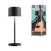 Paulmann Else 94878 Solar LED Acculamp IP44 2700K Zwart 250lm USB-C Batterij Mobiele Tafellamp