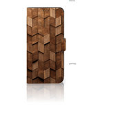 Book Style Case voor OnePlus 10T Wooden Cubes