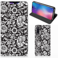 Xiaomi Mi 9 Smart Cover Black Flowers