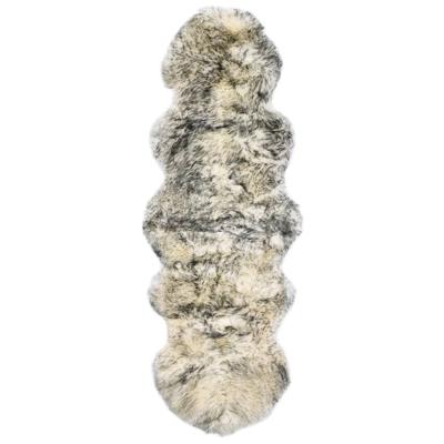 vidaXL Vloerkleed 60x180 cm schapenvacht gemêleerd donkergrijs vidaXL Vloerkleed 60x180 cm schapenvacht gemêleerd donkergrijs