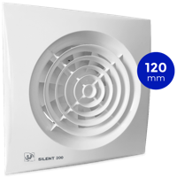 [tweedekans] Badkamer/toilet Ventilator Soler & Palau Silent (200cz) - Ø 120mm - Standaard