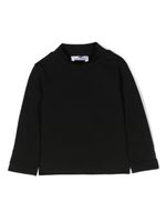 Elisabetta Franchi La Mia Bambina sweat brodé à col montant - Noir