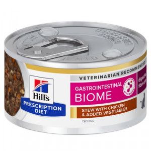 Hill&apos;s Prescription Diet Gastrointestinal Biome stoofpotje kat met kip & groenten blik 2 trays (48 x 82 g)