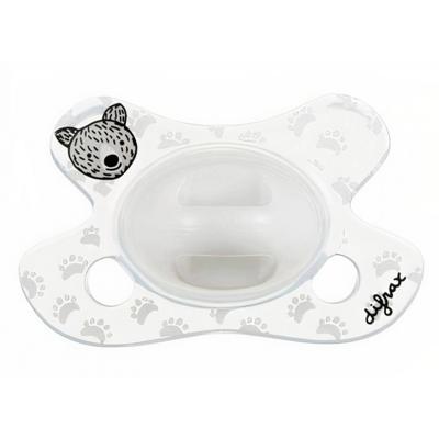 Difrax Fopspeen Natural Newborn Junior Siliconen Wit