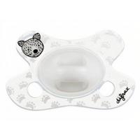 Difrax Fopspeen Natural Newborn Junior Siliconen Wit