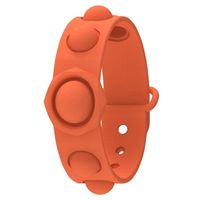 Siliconen Pop It-armband voor kinderen en volwassenen - oranje