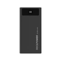 RealPower PB-20k Powerbank 20000 mAh Power Delivery Lithium Zwart Statusweergave - thumbnail