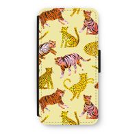 Cute Tigers and Leopards: iPhone 8 Plus Flip Hoesje