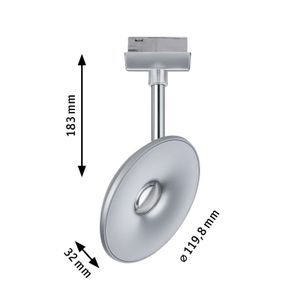 Paulmann Spot Sphere Plafondlamp URail LED Chroom (mat), Chroom