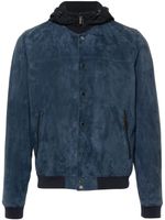 Moorer veste Darren en daim - Bleu