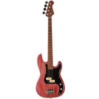 Fazley Outlaw Series Peacemaker Plus Red elektrische basgitaar met gigbag - thumbnail